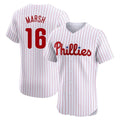 Ldoa P.Phillies #16 Brandon Marsh Player White Home Limited Elite Stitched Jerseys