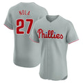 Ldoa P.Phillies #27 Aaron Nola Player Gray Home Limited Elite Stitched Jerseys