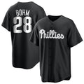 Ldoa P.Phillies #28 Alec Bohm Player Black Home Game Stitched Jerseys