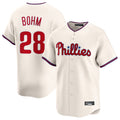 Ldoa P.Phillies #28 Alec Bohm Player Cream Home Limited Stitched Jerseys