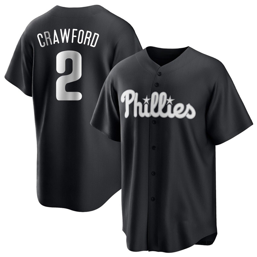 Ldoa P.Phillies #2 Justin Crawford Player Black Alt Fashion Home Game Stitched Jerseys