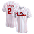 Ldoa P.Phillies #2 Justin Crawford Player White Home Limited Elite Stitched Jerseys