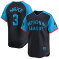 Ldoa P.Phillies #3 Bryce Harper Player Navy National League All-Star Limited Game Stitched Jerseys