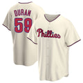 Ldoa P.Phillies #59 Jhoan Duran Player Cream Home Game Stitched Jerseys