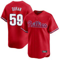 Ldoa P.Phillies #59 Jhoan Duran Player Red Home Limited Stitched Jerseys