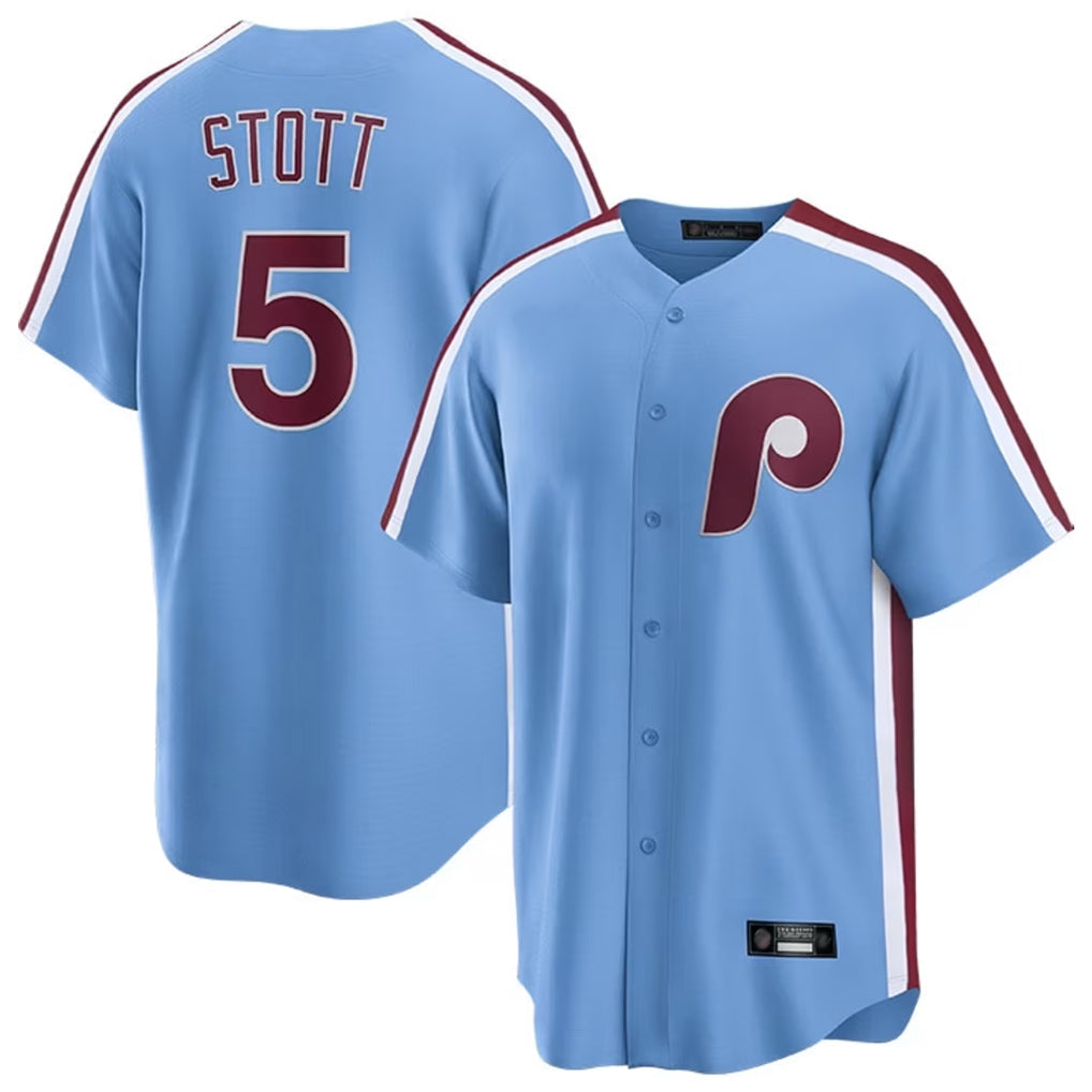 Ldoa P.Phillies #5 Bryson Stott Player Light Blue Home Limited Game Stitched Jerseys