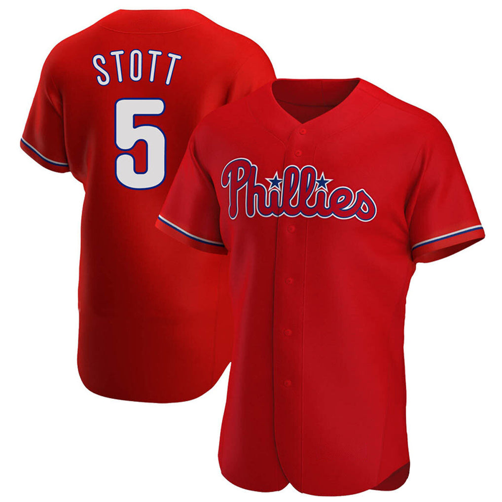 Ldoa P.Phillies #5 Bryson Stott Player Red Home Limited Elite Stitched Jerseys