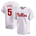 Ldoa P.Phillies #5 Bryson Stott Player White Home Limited Stitched Jerseys