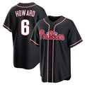 Ldoa P.Phillies #6 Ryan Howard Player Black Fashion Out Home Game Stitched Jerseys