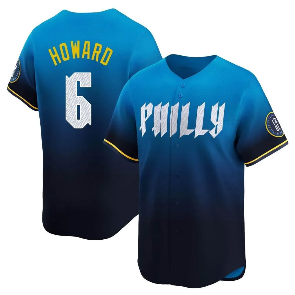 Ldoa P.Phillies #6 Ryan Howard Player Blue City Connect Home Limited Stitched Jerseys