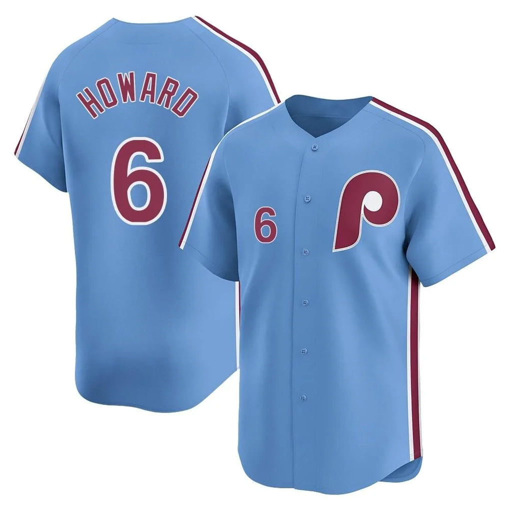 Ldoa P.Phillies #6 Ryan Howard Player Light Blue Home Limited Stitched Jerseys