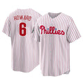 Ldoa P.Phillies #6 Ryan Howard Player White Home Game Stitched Jerseys