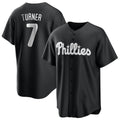 Ldoa P.Phillies #7 Trea Turner Player Black Alt Fashion Home Game Stitched Jerseys