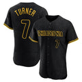 Ldoa P.Phillies #7 Trea Turner Player Black Snake Skin City Home Limited Elite Stitched Jerseys