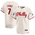 Ldoa P.Phillies #7 Trea Turner Player Cream Phillies & Eagles Vapor Premier Limited Stitched Jerseys
