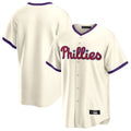Ldoa P.Phillies Blank Player Cream Home Game Stitched Jerseys
