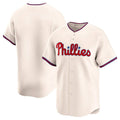 Ldoa P.Phillies Blank Player Cream Home Limited Stitched Jerseys