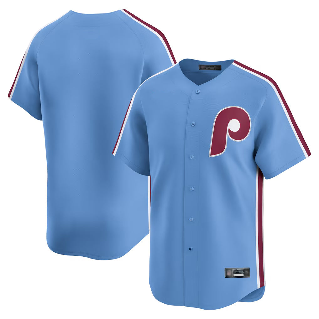 Ldoa P.Phillies Blank Player Light Blue Game Stitched Jerseys