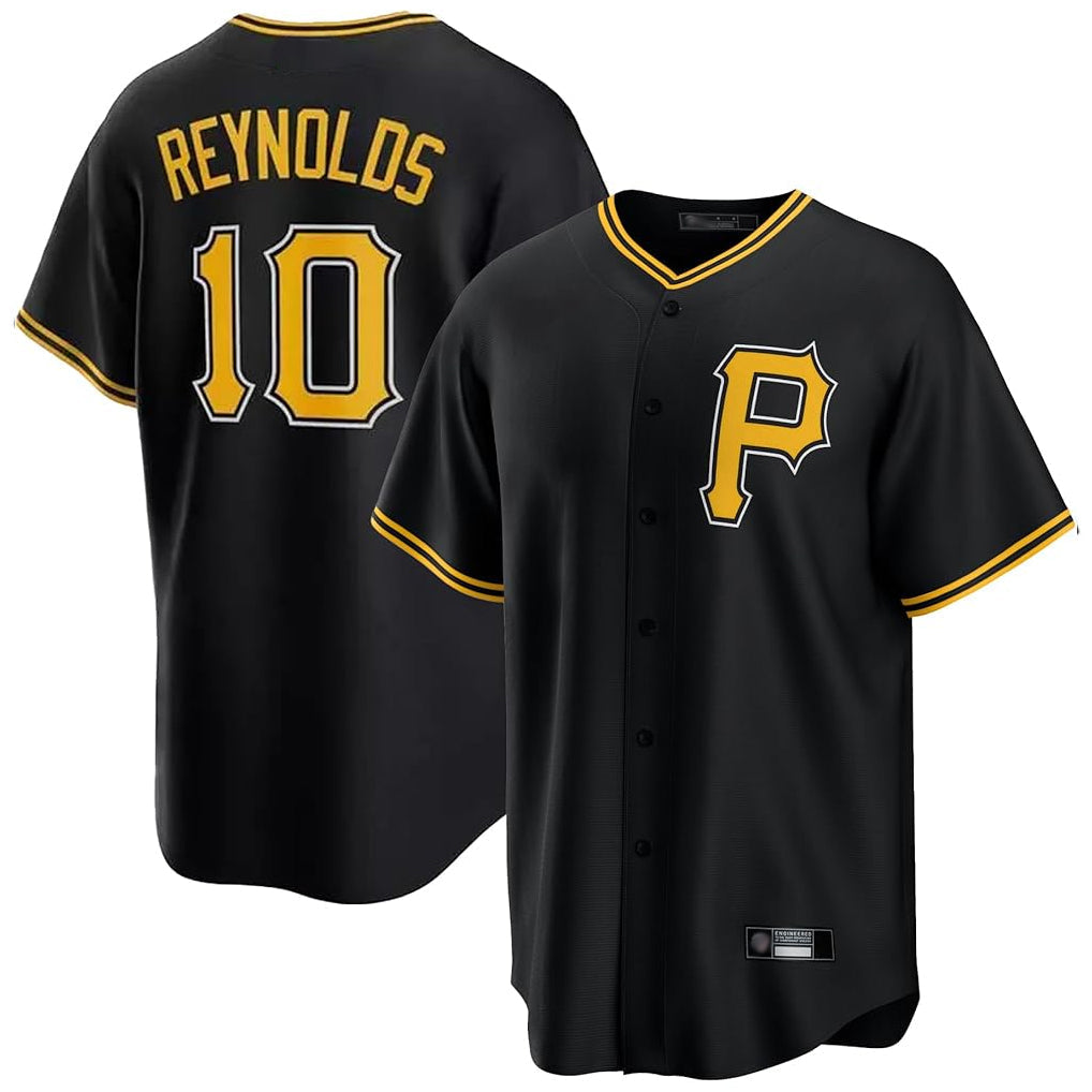 Ldoa P.Pirates #10 Bryan Reynolds Player Black Alternate 2025 Home Game Stitched Jerseys