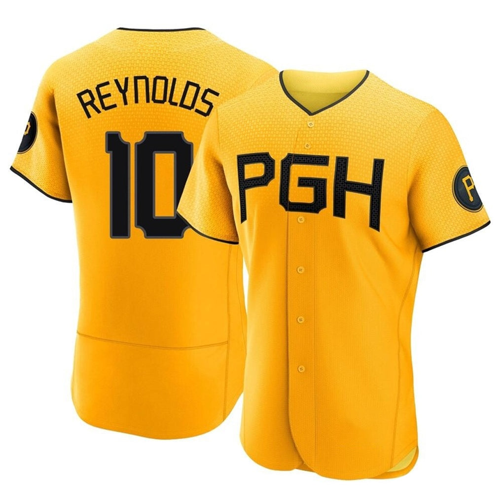 Ldoa P.Pirates #10 Bryan Reynolds Player Gold City Connect Home Limited Elite Stitched Jerseys