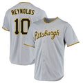 Ldoa P.Pirates #10 Bryan Reynolds Player Gray Road Home Game Stitched Jerseys