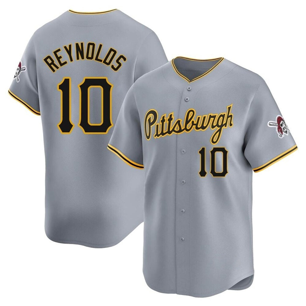 Ldoa P.Pirates #10 Bryan Reynolds Player Gray Road Home Limited Stitched Jerseys