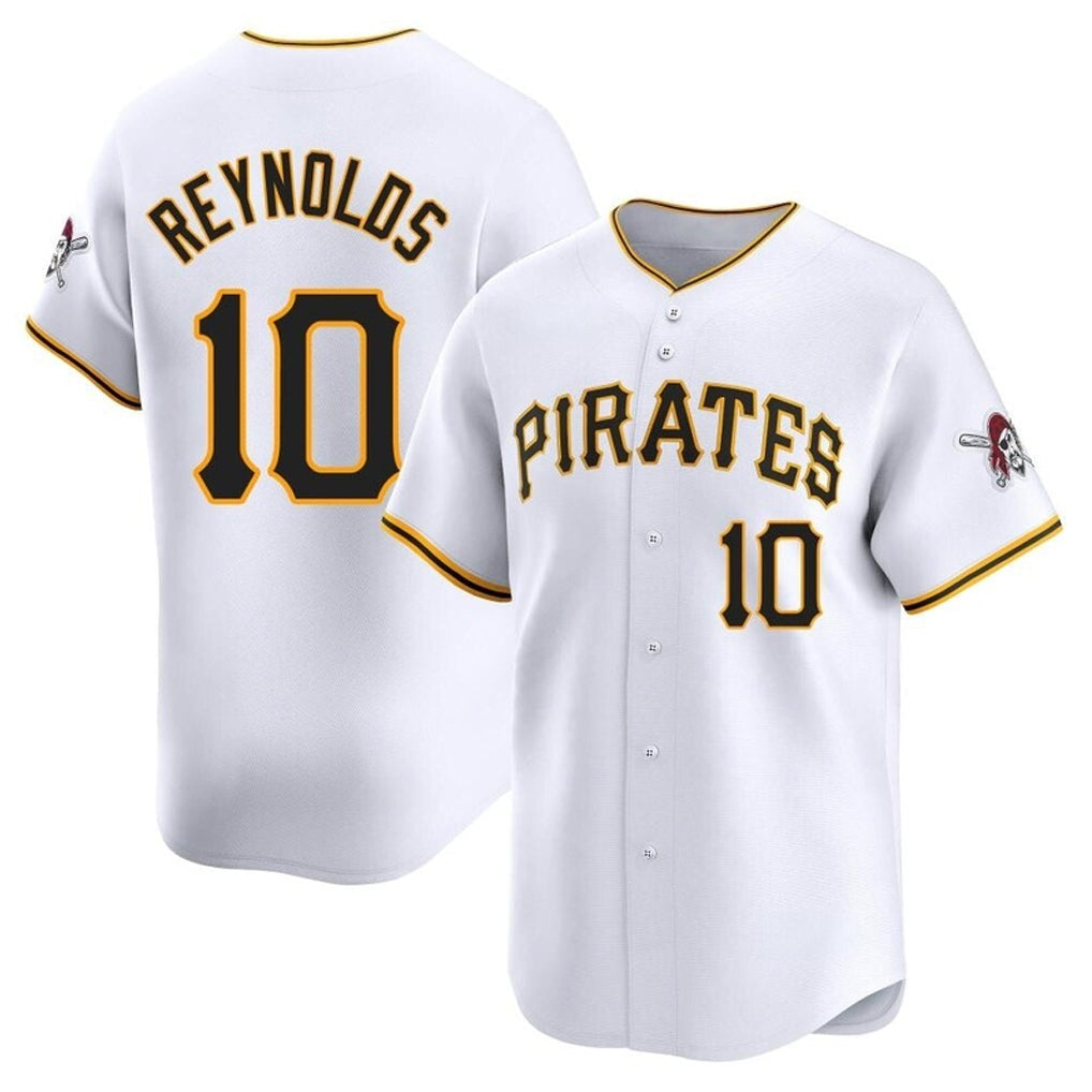 Ldoa P.Pirates #10 Bryan Reynolds Player White Home Limited Stitched Jerseys