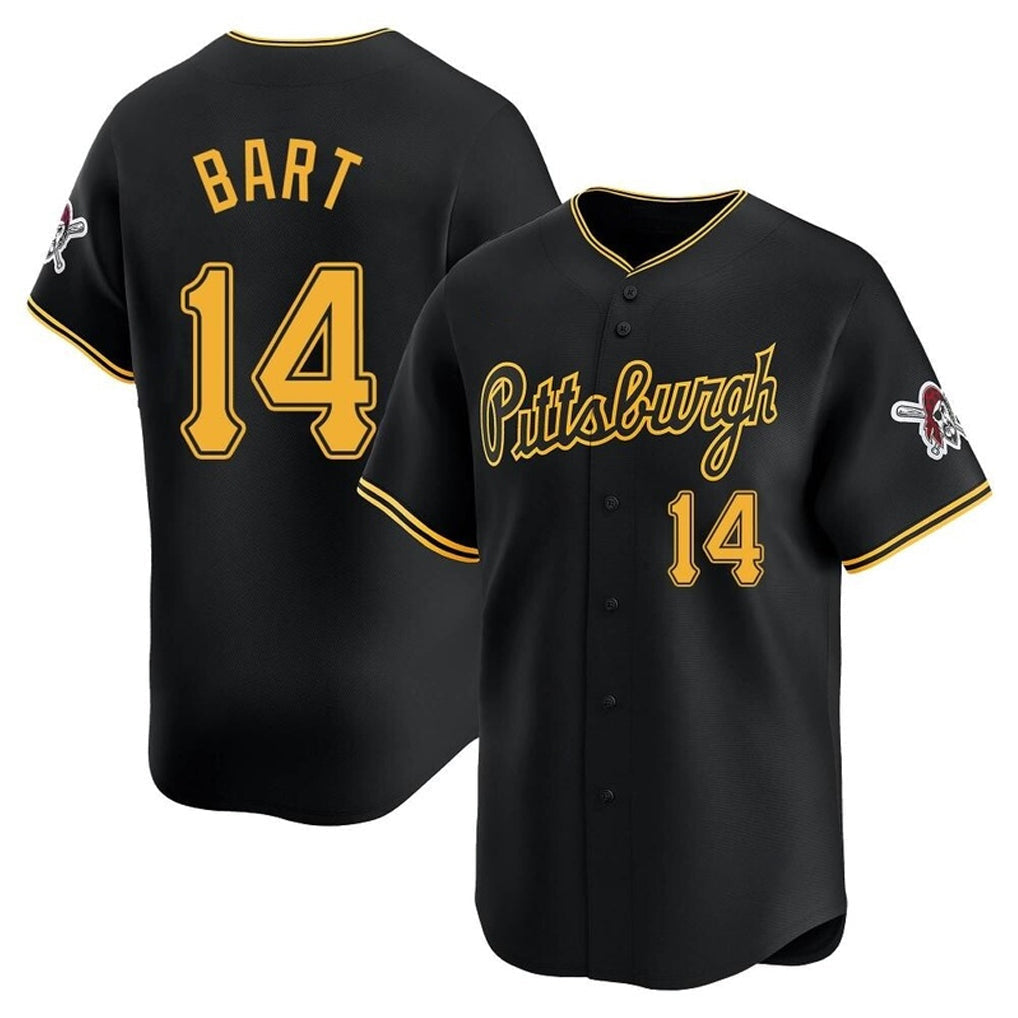 Ldoa P.Pirates #14 Joey Bart Player Black Alt Home Limited Stitched Jerseys