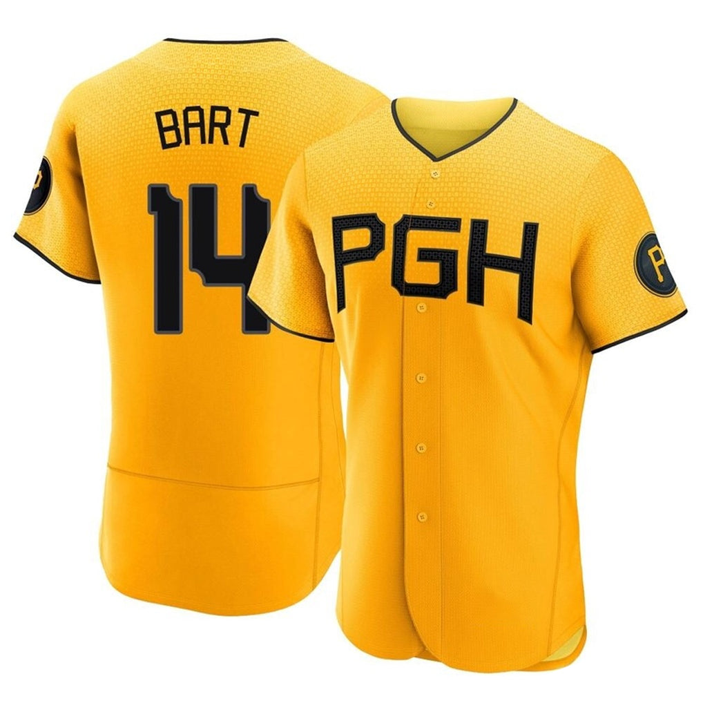 Ldoa P.Pirates #14 Joey Bart Player Gold City Connect Home Limited Elite Stitched Jerseys