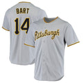 Ldoa P.Pirates #14 Joey Bart Player Gray Road Home Game Stitched Jerseys