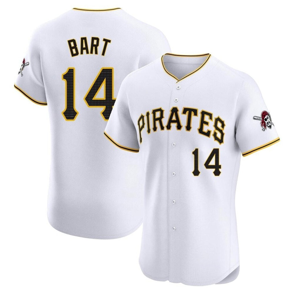 Ldoa P.Pirates #14 Joey Bart Player White Home Limited Elite Stitched Jerseys