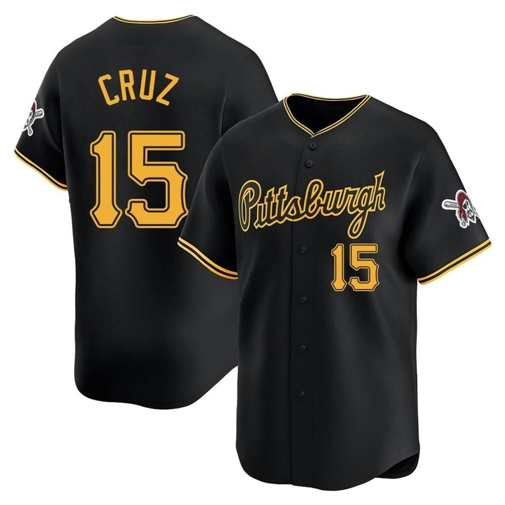 Ldoa P.Pirates #15 Oneil Cruz Player Black Home Limited Stitched Jerseys