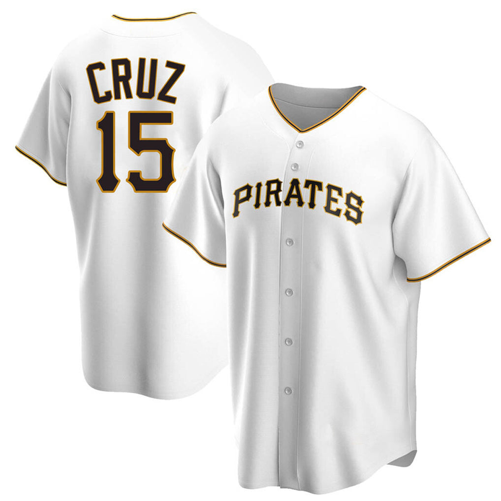Ldoa P.Pirates #15 Oneil Cruz Player White Home Game Stitched Jerseys