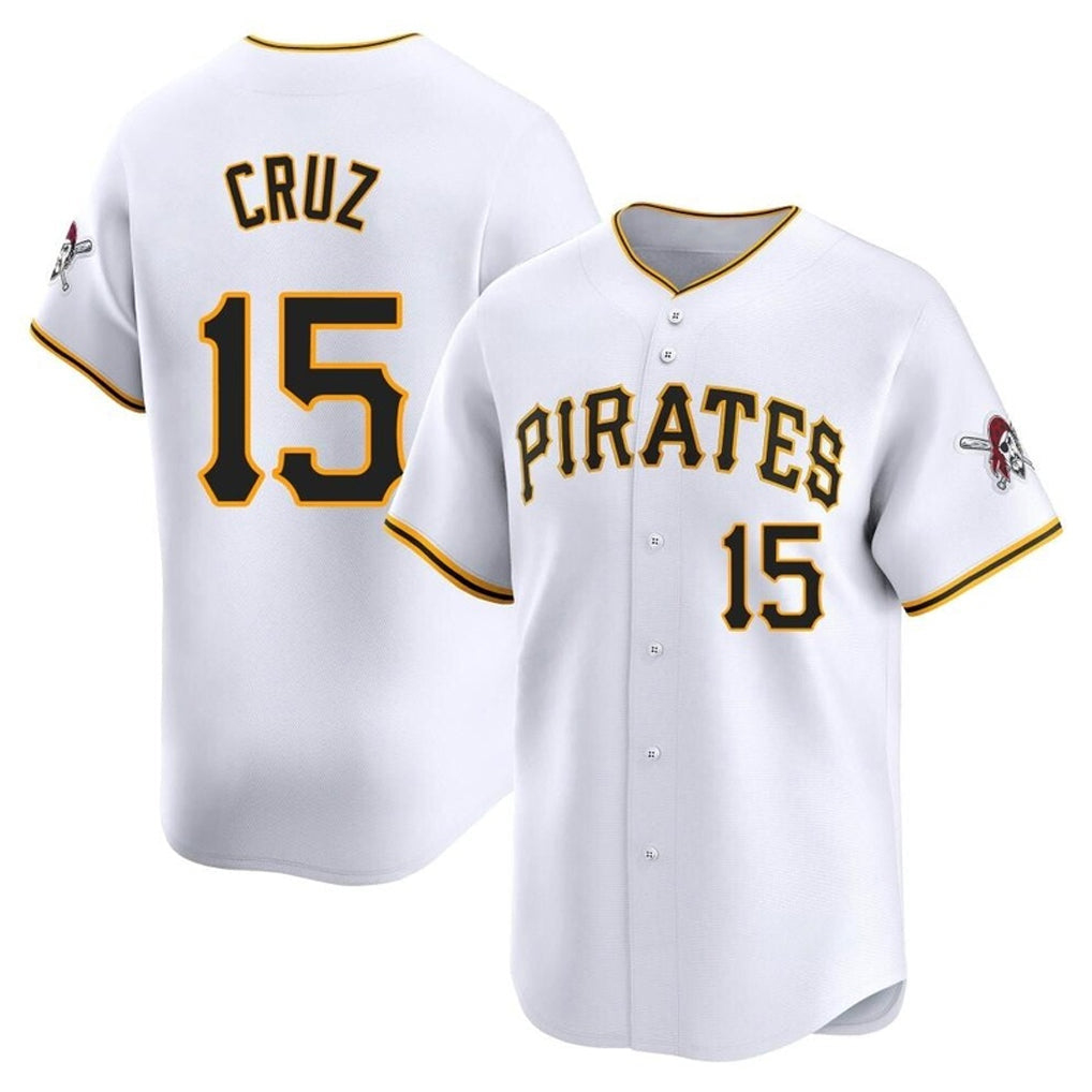 Ldoa P.Pirates #15 Oneil Cruz Player White Home Limited Stitched Jerseys