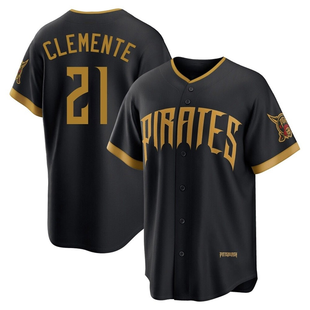 Ldoa P.Pirates #21 Roberto Clemente Player Black 2026 City Connect Home Limited Stitched Jerseys