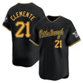 Ldoa P.Pirates #21 Roberto Clemente Player Black Alt Home Limited Stitched Jerseys