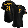 Ldoa P.Pirates #21 Roberto Clemente Player Black Alternate 2025 Home Limited Elite Stitched Jerseys
