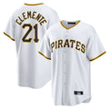 Ldoa P.Pirates #21 Roberto Clemente Player White Home Game Stitched Jerseys