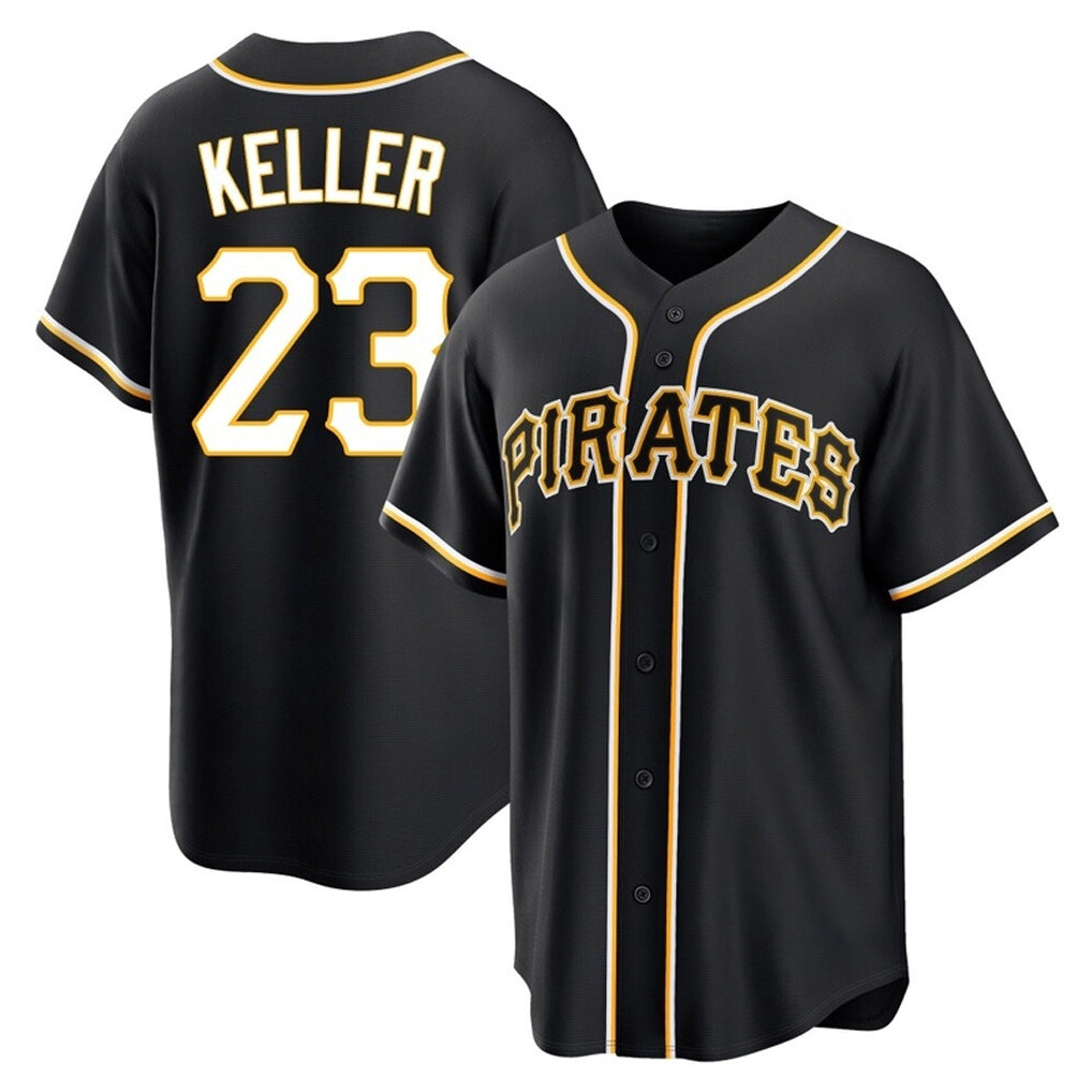Ldoa P.Pirates #23 Mitch Keller Player Black Fashion Out Home Game Stitched Jerseys