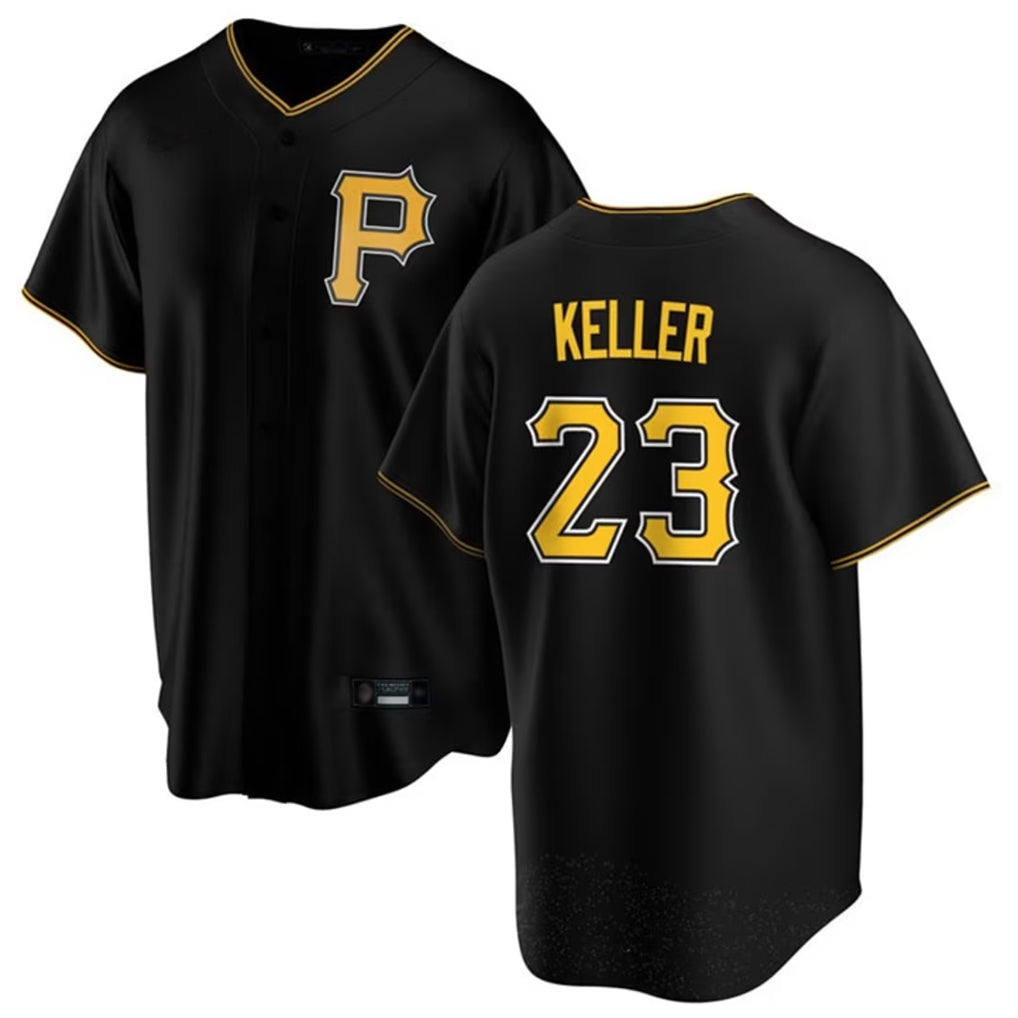 Ldoa P.Pirates #23 Mitch Keller Player Black Home Game Stitched Jerseys