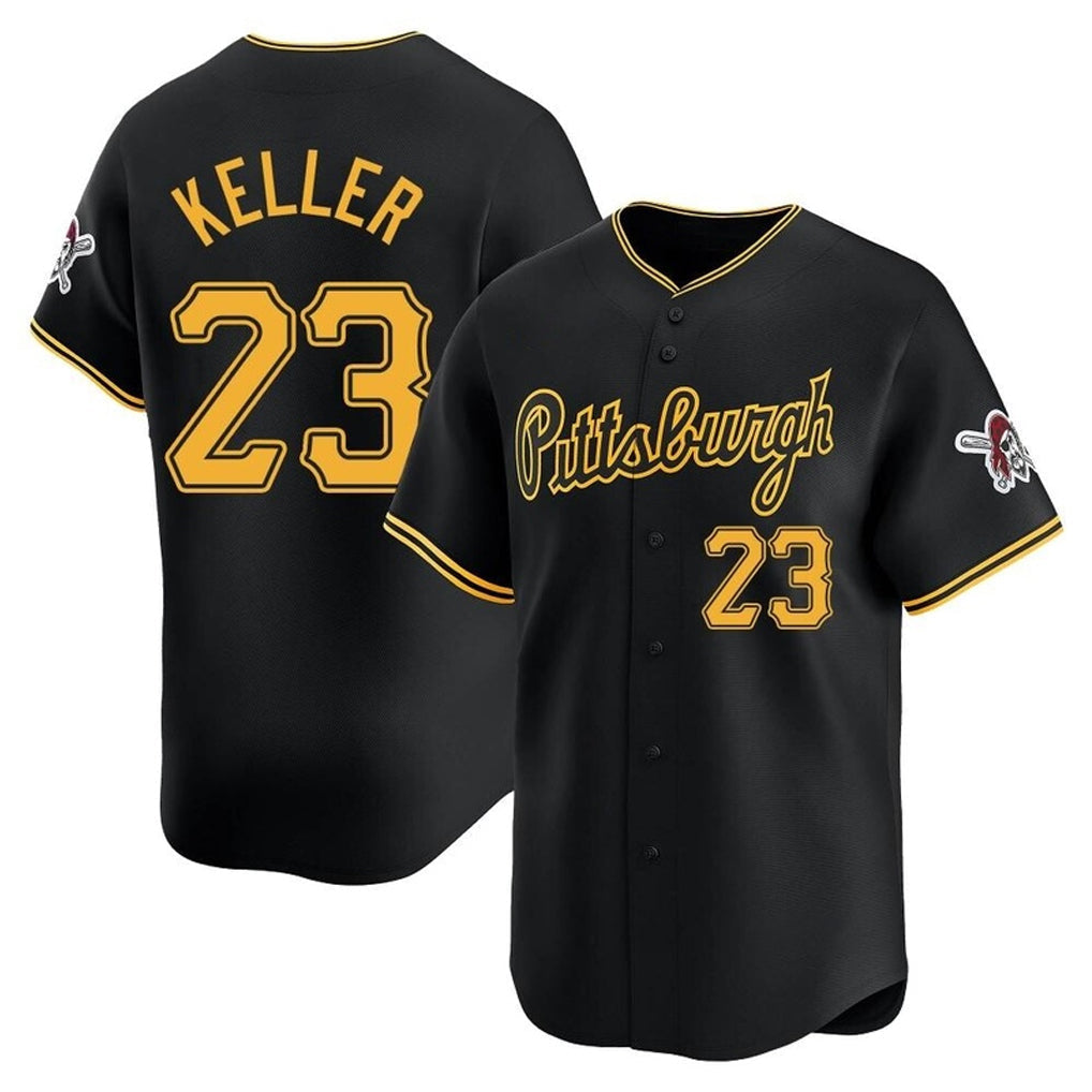 Ldoa P.Pirates #23 Mitch Keller Player Black Home Limited Stitched Jerseys