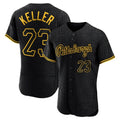 Ldoa P.Pirates #23 Mitch Keller Player Black Snake Skin City Home Limited Elite Stitched Jerseys