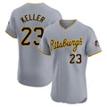 Ldoa P.Pirates #23 Mitch Keller Player Gray Road Home Limited Elite Stitched Jerseys