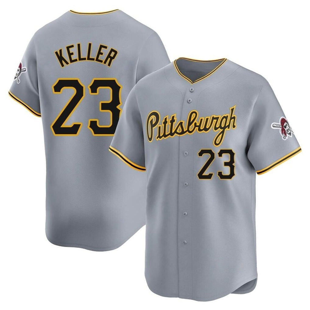 Ldoa P.Pirates #23 Mitch Keller Player Gray Road Home Limited Stitched Jerseys