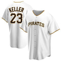 Ldoa P.Pirates #23 Mitch Keller Player White Home Game Stitched Jerseys
