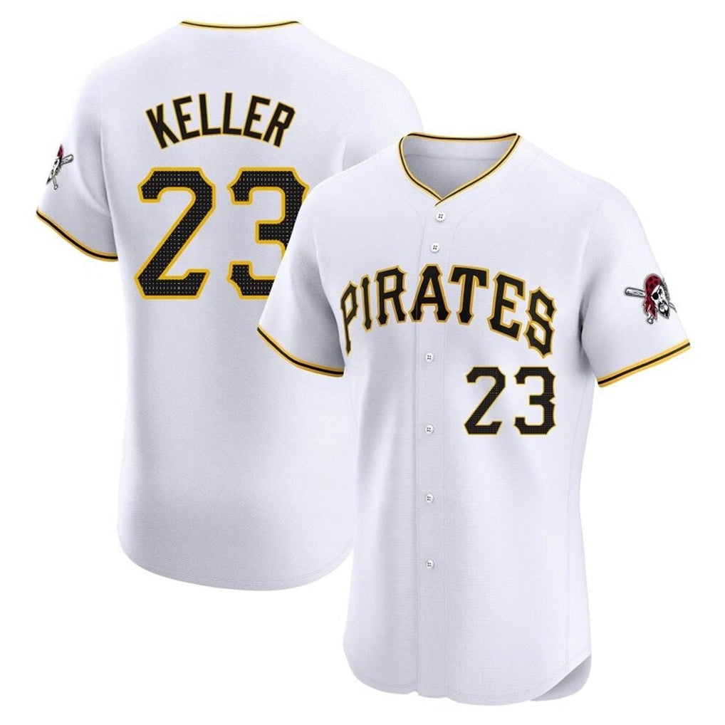Ldoa P.Pirates #23 Mitch Keller Player White Home Limited Elite Stitched Jerseys