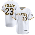 Ldoa P.Pirates #23 Mitch Keller Player White Home Limited Stitched Jerseys