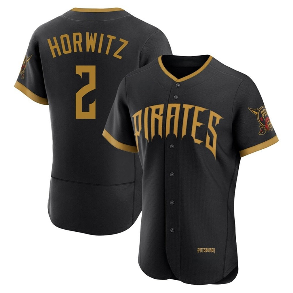 Ldoa P.Pirates #2 Spencer Horwitz Player Black 2026 City Connect Home Limited Elite Stitched Jerseys