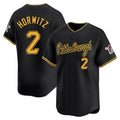 Ldoa P.Pirates #2 Spencer Horwitz Player Black Alt Home Limited Stitched Jerseys