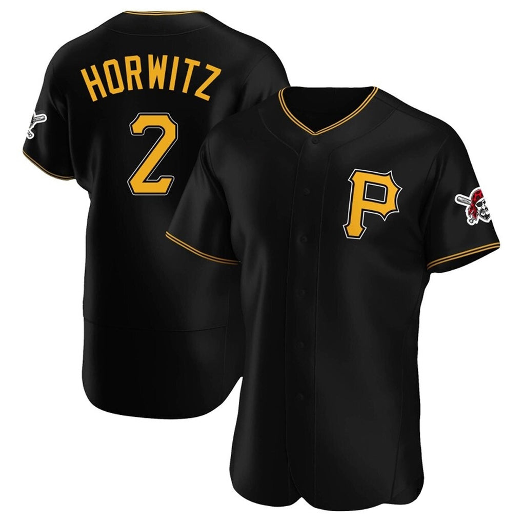 Ldoa P.Pirates #2 Spencer Horwitz Player Black Alternate 2025 Home Limited Elite Stitched Jerseys